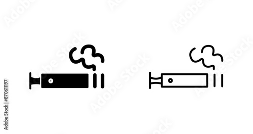 Electronic Cigarette Vector Icon