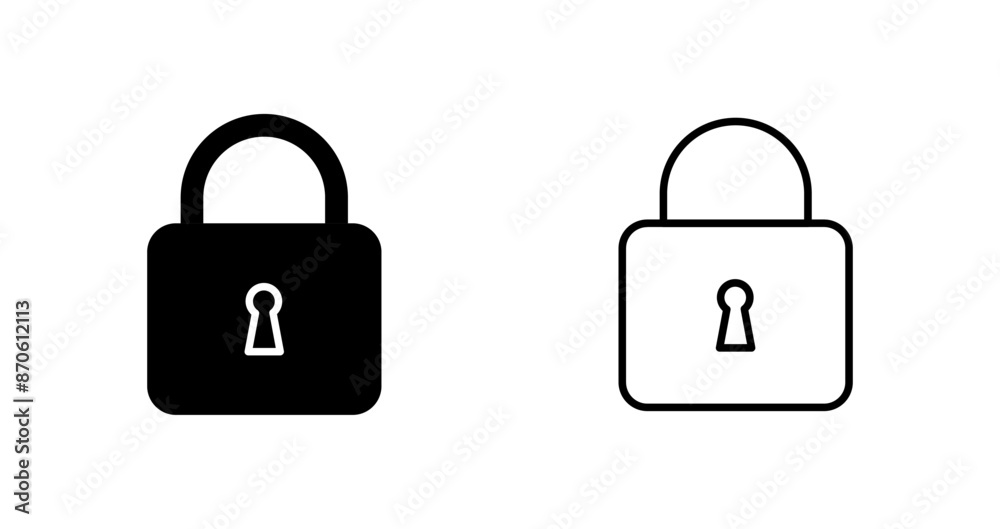 Pad Lock Vector Icon Pad Lock Vector Icon
