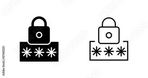 Pin Code Vector Icon