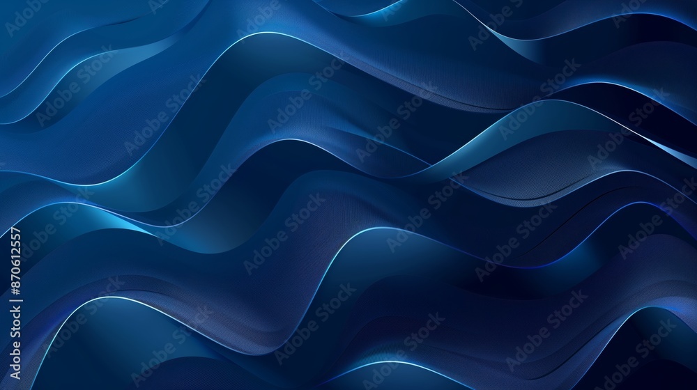 Abstract blue background with waves and lines, vector illustration. Abstract blue background with waves and lines, vector illustration.