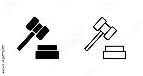 Gavel Vector Icon