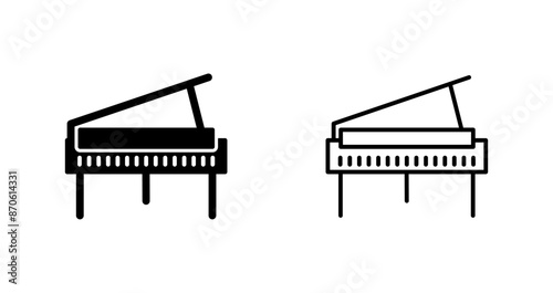 Grand Piano Vector Icon