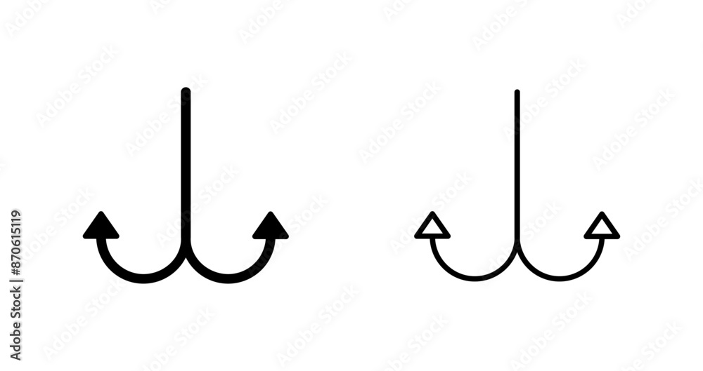 Obraz premium Fishing Hook Vector Icon