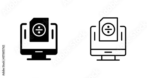 Divide Vector Icon