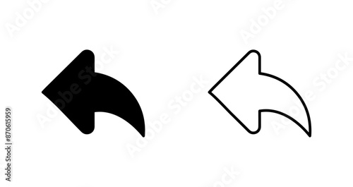 Left Back Arrow Vector Icon