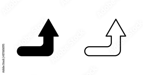 Turn Up Vector Icon