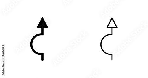 Arrow Pointing Up Vector Icon