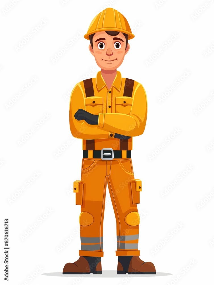 Mechanical Engineer male wearing mechanical engineer uniform, Full body character, vector illustration, Clip art, engineering, isolated on white background Mechanical Engineer male wearing mechanical engineer uniform, Full body character, vector illustration, Clip art, engineering, isolated on white background