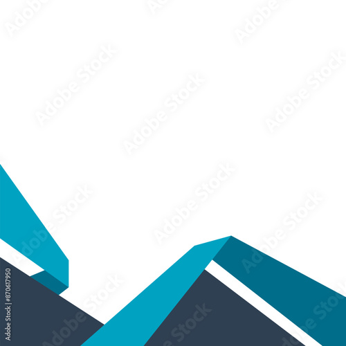Free Download Fold Geometric Border Decoration - GFXLoad