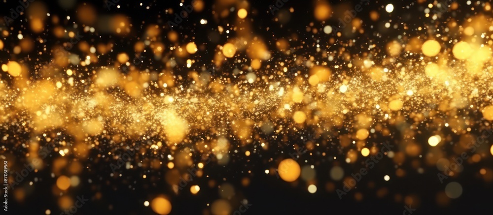 Golden Sparkle Abstract Background