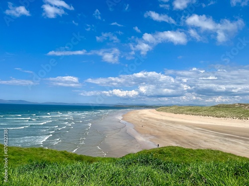 Tranquil day at Tullan strand, Bundoran, county Donegal, Iteland photo