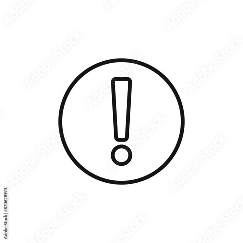 Attention Warning sign logo sign vector outline