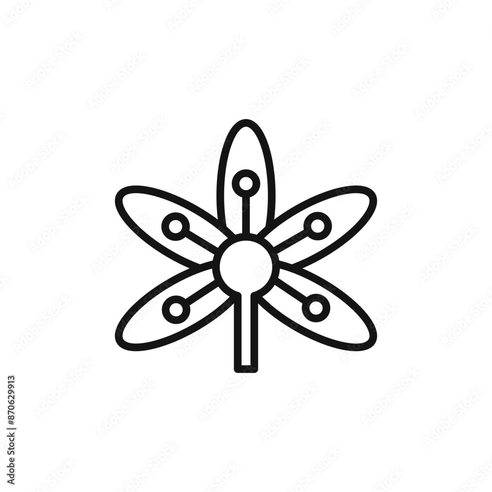 Crocus logo sign vector outline Crocus logo sign vector outline