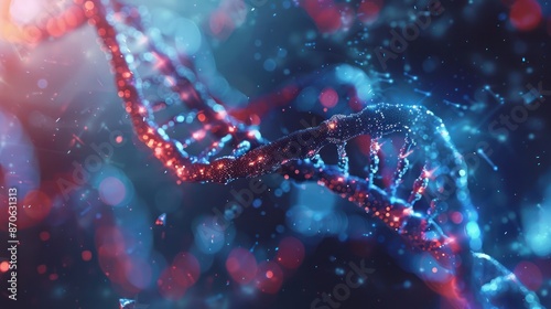 Green biological DNA structure, DNA Molecule