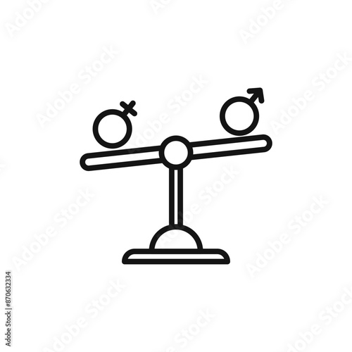 Hormone imbalance logo sign vector outline