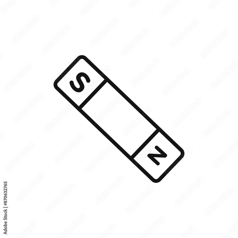 Magnet logo sign vector outline Magnet logo sign vector outline