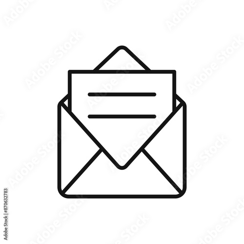 Mail message logo sign vector outline