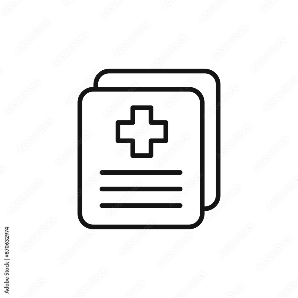 medical clipboard form logo sign vector outline medical clipboard form logo sign vector outline