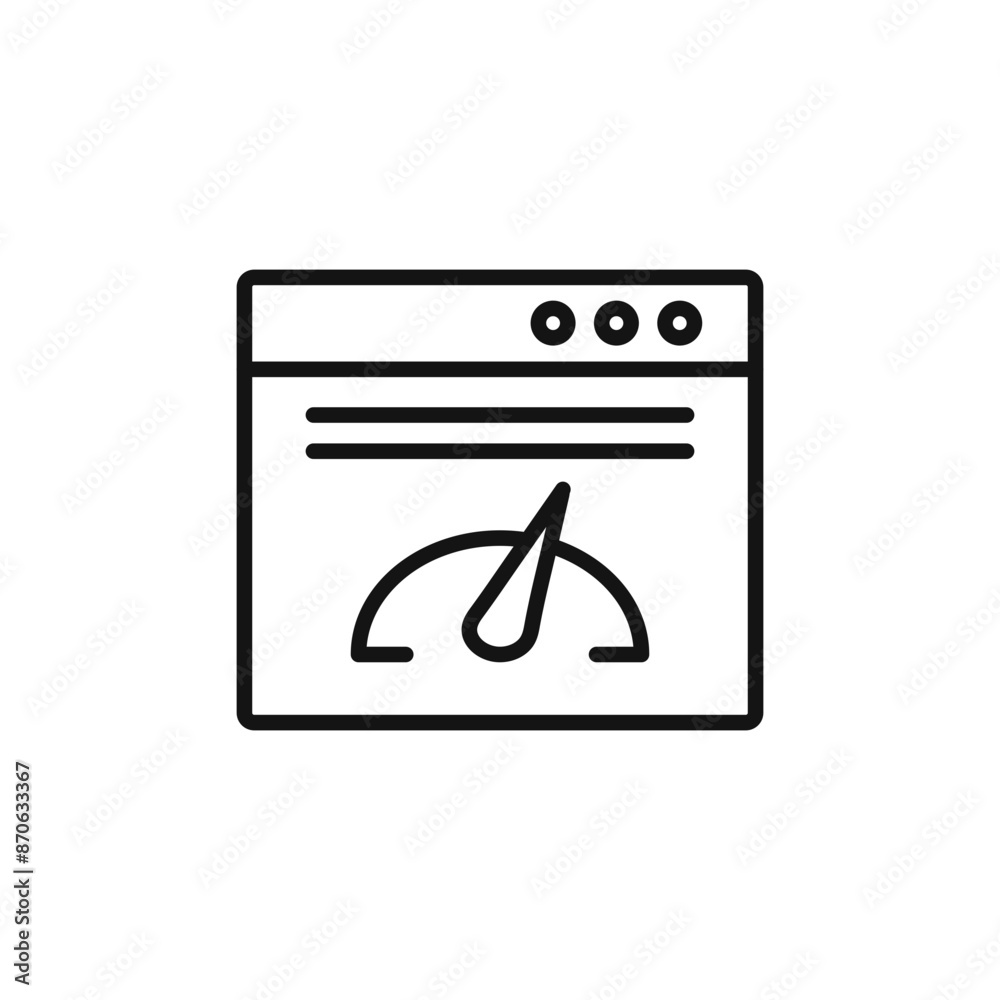 Page speed logo sign vector outline Page speed logo sign vector outline