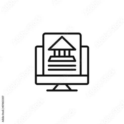 Official information online logo sign vector outline