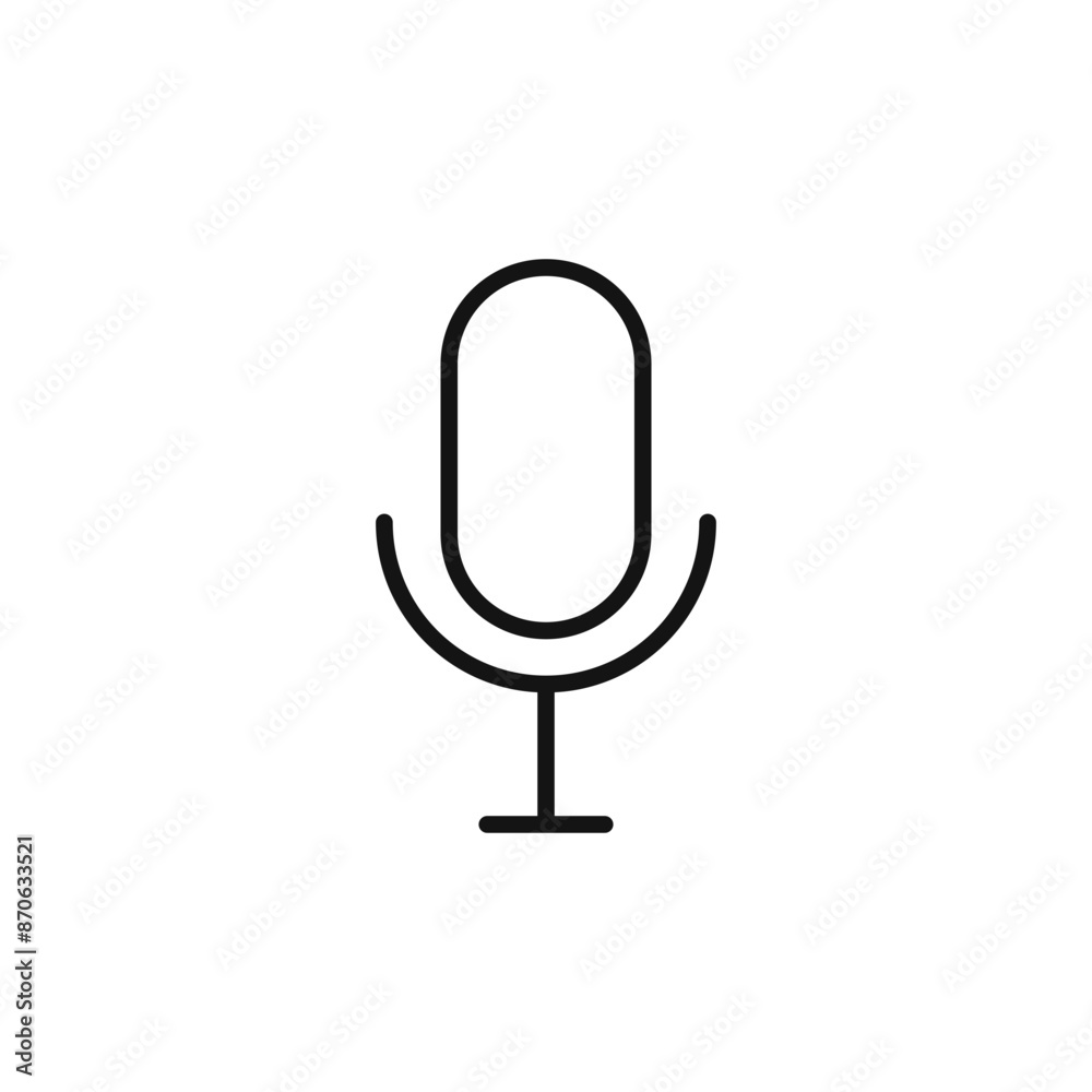 Podcast logo sign vector outline Podcast logo sign vector outline
