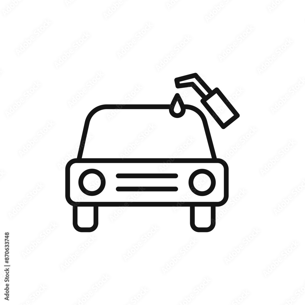 Refueling Car logo sign vector outline Refueling Car logo sign vector outline