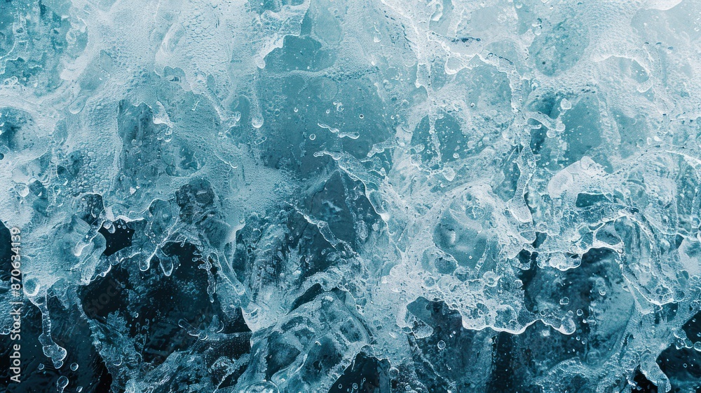 Obraz premium Abstract Water Texture with Blue and White Hues