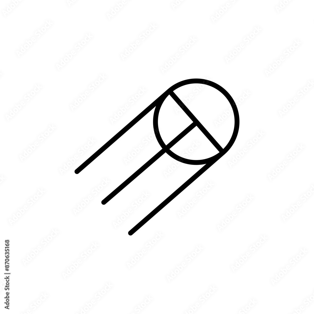 Satellite apparatus logo sign vector outline Satellite apparatus logo sign vector outline