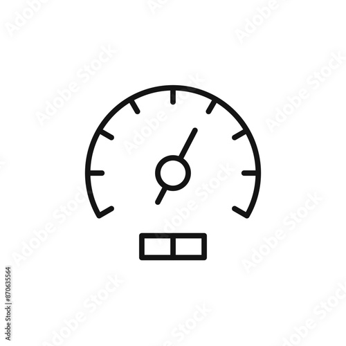 speedometer logo sign vector outline