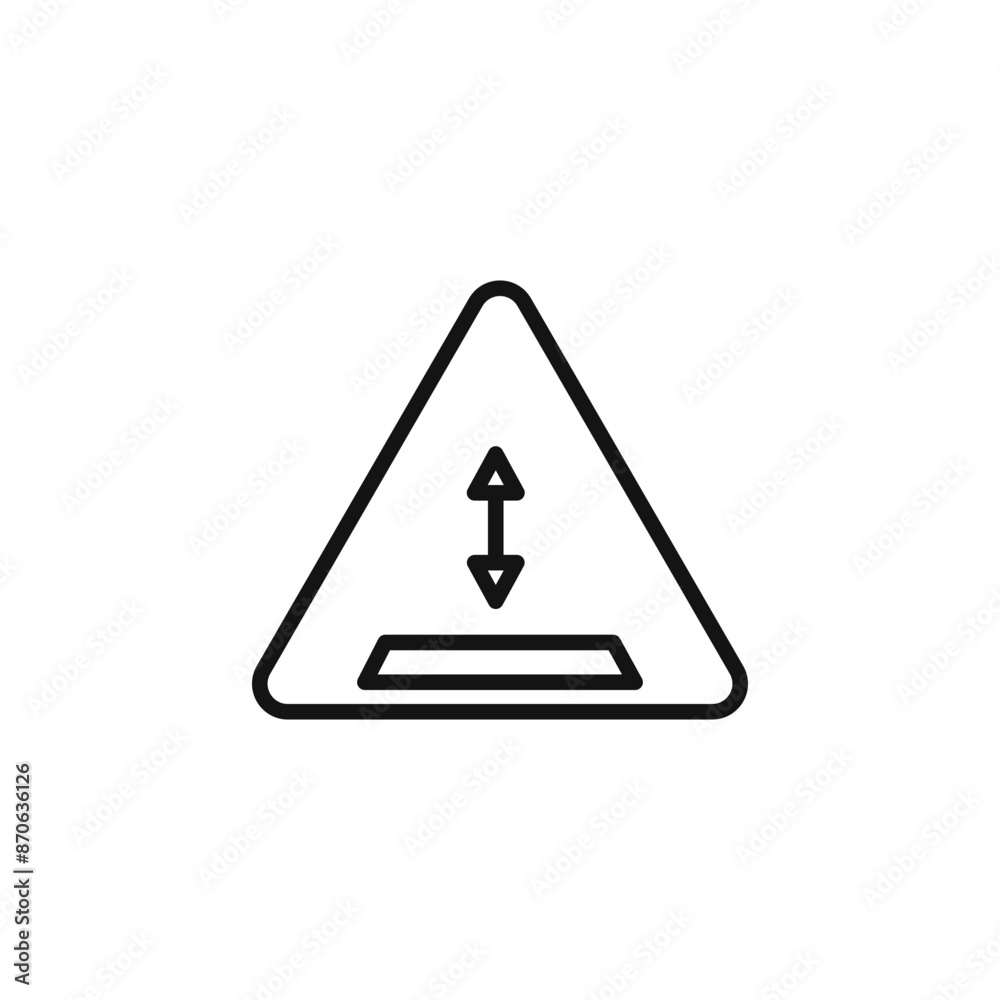 Warning deep water logo sign vector outline Warning deep water logo sign vector outline
