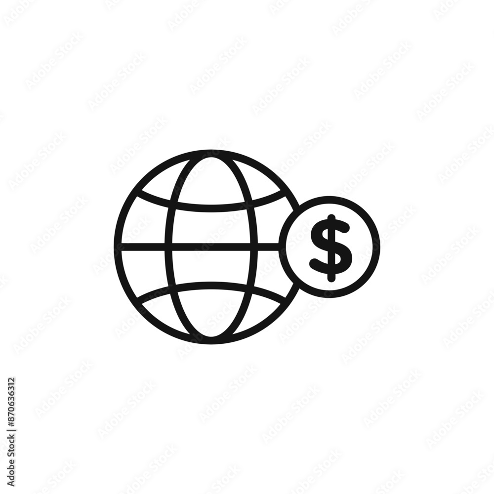 World Payment Transfer logo sign vector outline World Payment Transfer logo sign vector outline
