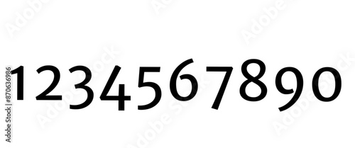 Number icon, simple line doodle type, alphabet scribble outline design. Minimal black contour draw marker. School letter sketch isolated on white background. Cartoon education vector illustration