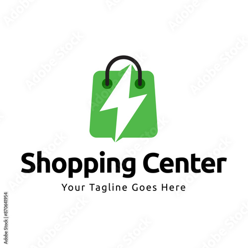 Shopping store logo design vector