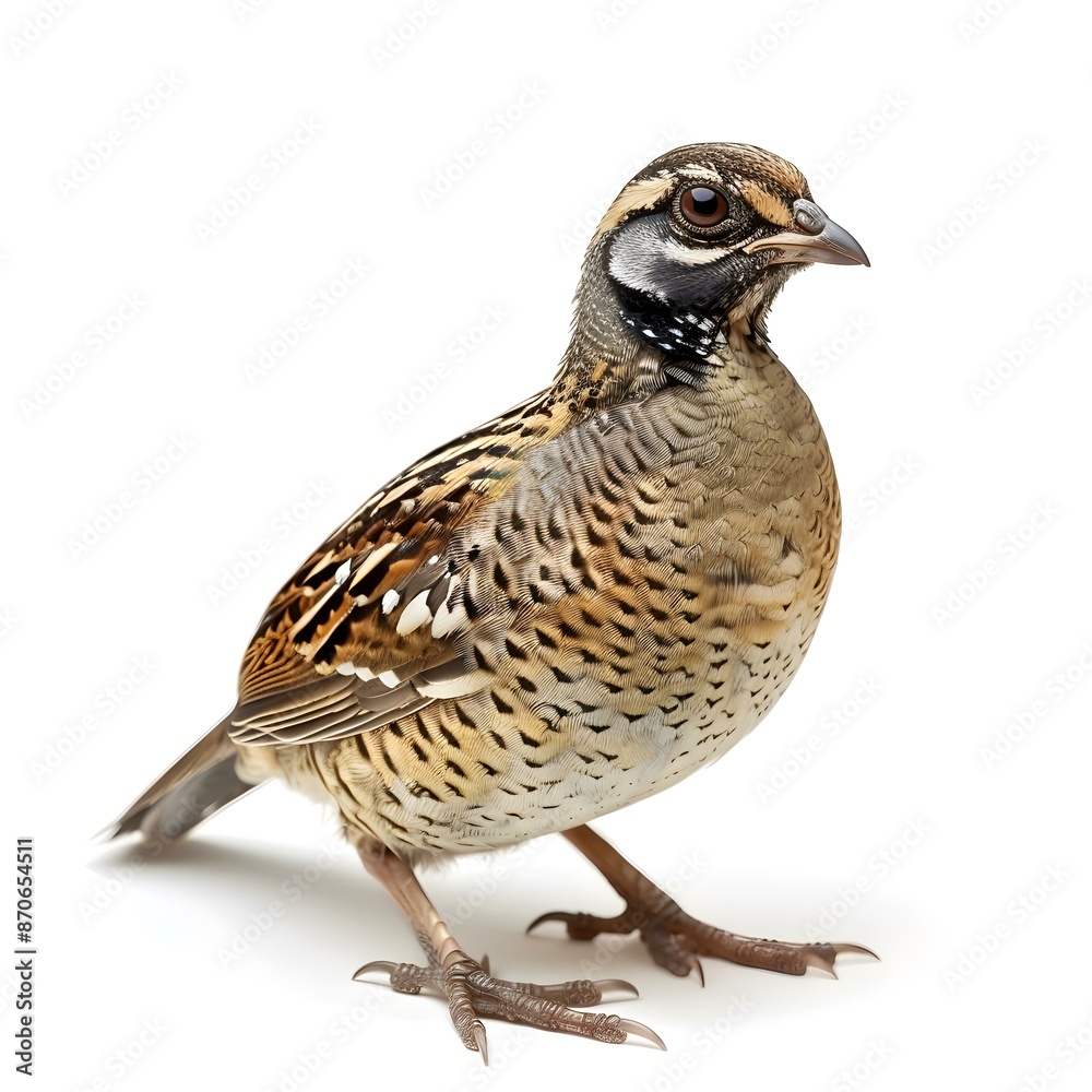 A close-up of a partridge