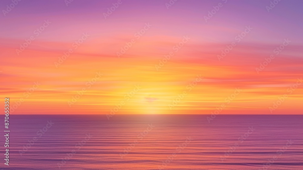 Serene Sunset Over the Ocean