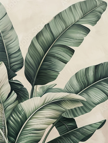 Tropical Bold Plants Leaves