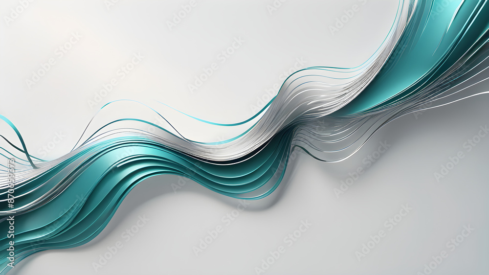 A modern abstract gradient teal blue color wave on grey background Template for prints, posters, cards, banner, wallpaper A modern abstract gradient teal blue color wave on grey background Template for prints, posters, cards, banner, wallpaper