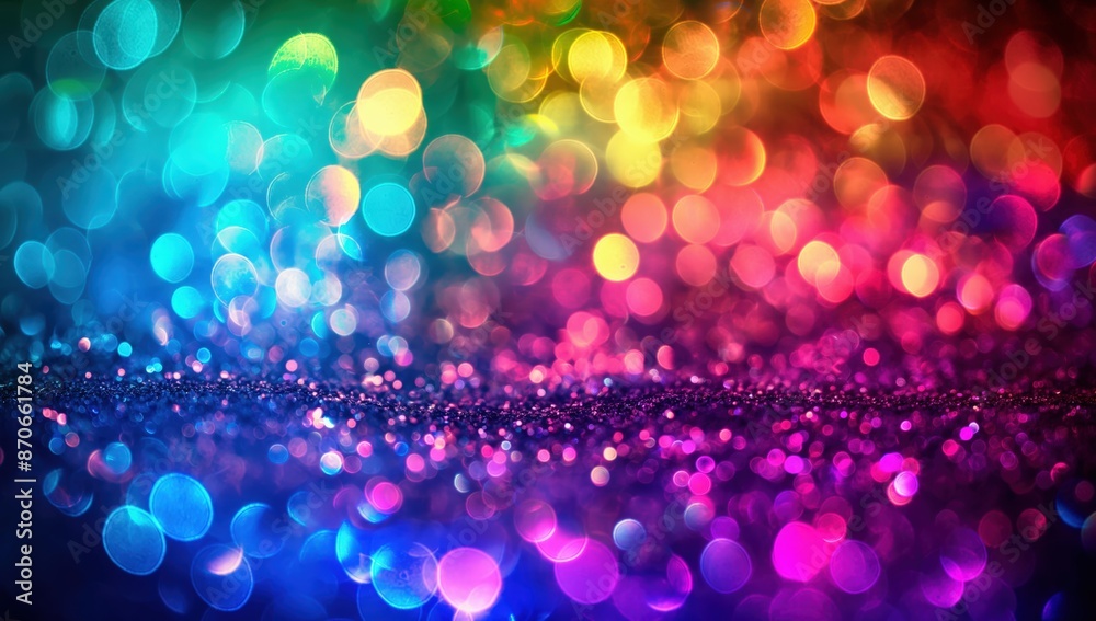 Colorful Dreamy Bokeh Background with Vibrant Hues Colorful Dreamy Bokeh Background with Vibrant Hues