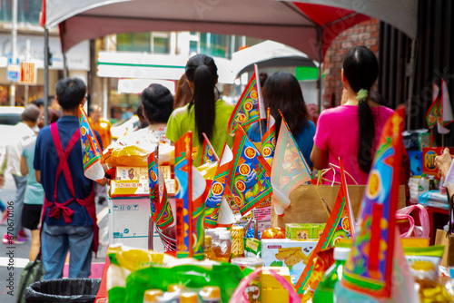 China, religion, Chinese ghost festival, believers, burn incense and pray