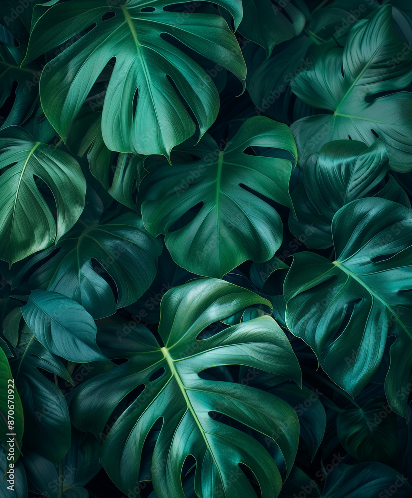 Deep green monstera leaves Deep green monstera leaves