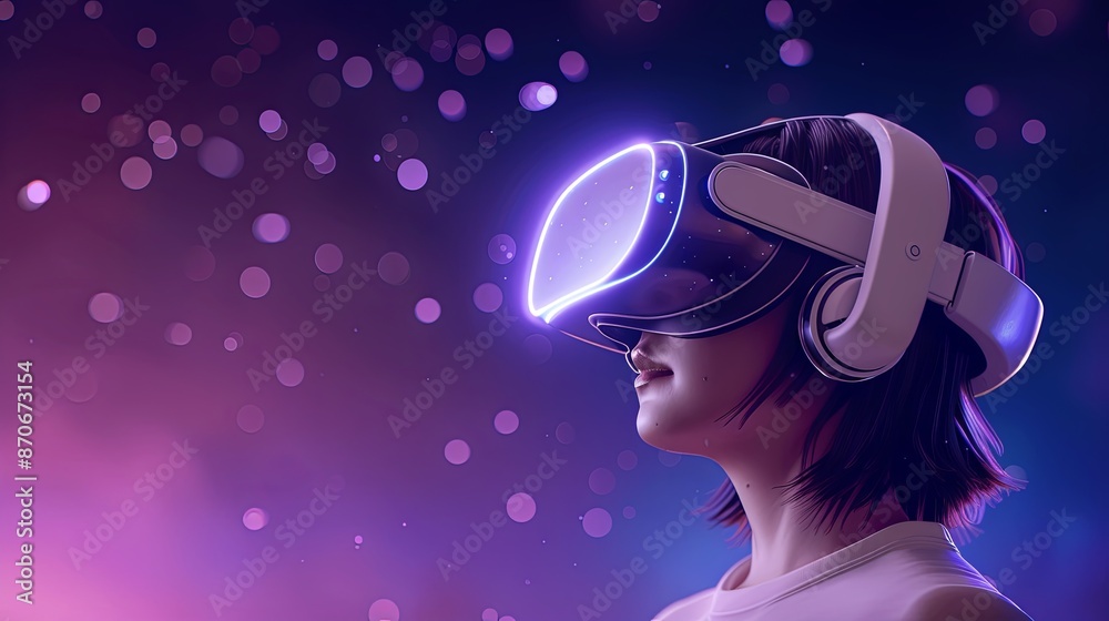 an image of a person using VR and AR googles an image of a person using VR and AR googles