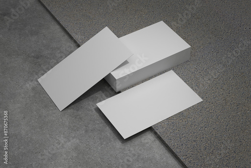 3D rendering Business and ID card  for the best presentation of your product mockups