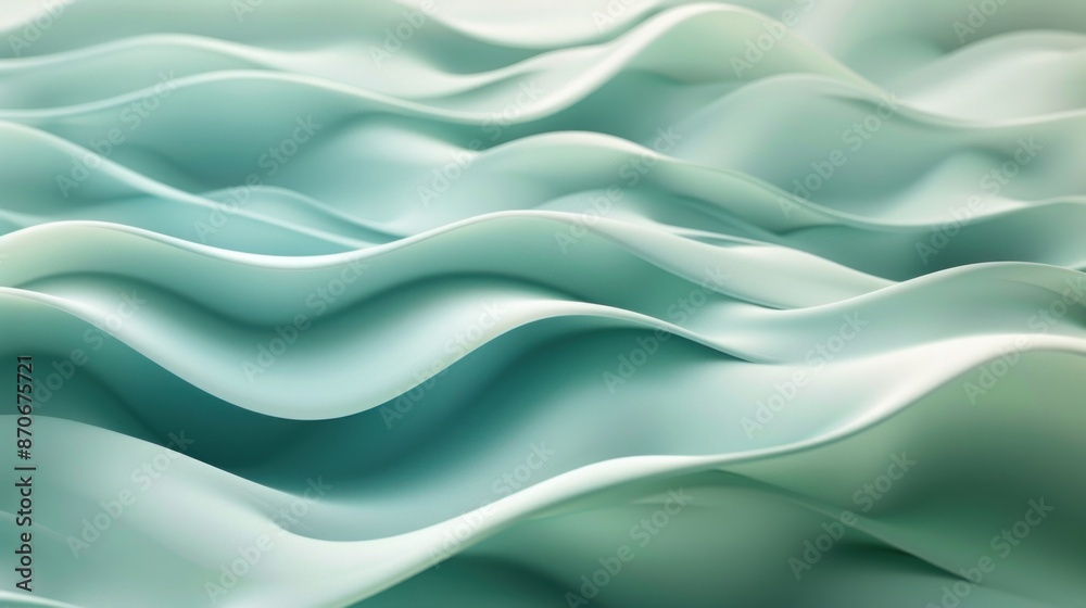 Abstract Green Wavy Texture Abstract Green Wavy Texture