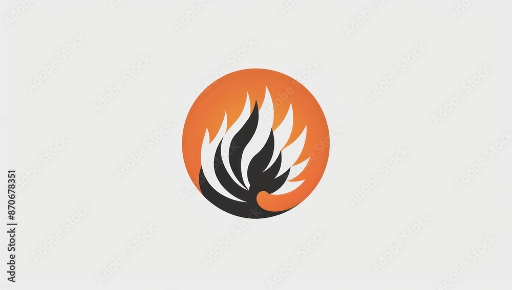 Abstract Flame Logo Design Abstract Flame Logo Design