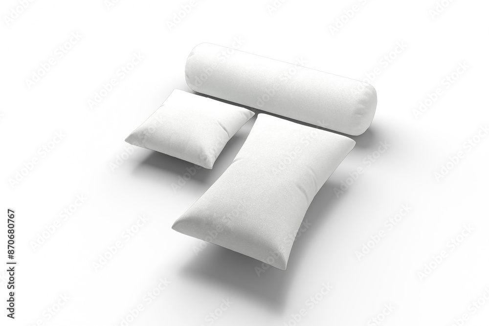 Fototapeta premium 3D rendering Pillow for the best presentation of your product mockups