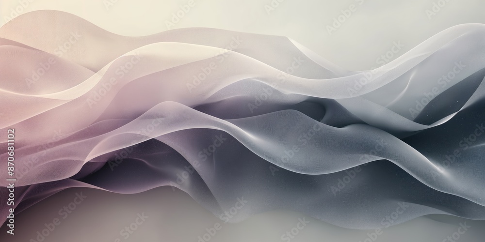 Fototapeta premium Aesthetic Abstract Background with Soft Fluid Shapes – Ideal for Design, Print, Posters, and Digital Art