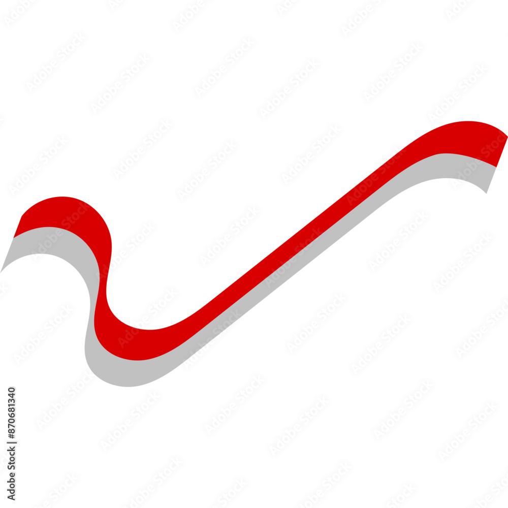 Indonesia Flag RIbbon Indonesia Flag RIbbon
