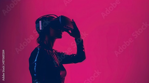 an image of a person using VR and AR googles