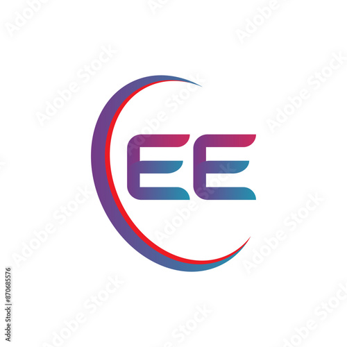 EE Letter Logo Design. EE Creative letter logo design vector, EE Letter Initial Logo Design. EE monogram Logo Unique Concept Vector.