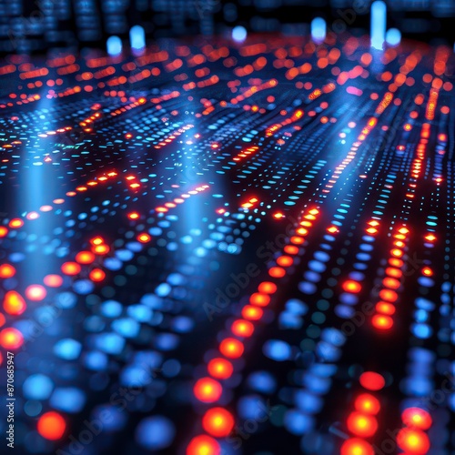 Wallpaper Mural technology and digital components, showcasing computers, data management, and internet markets, along with stock updates  Torontodigital.ca